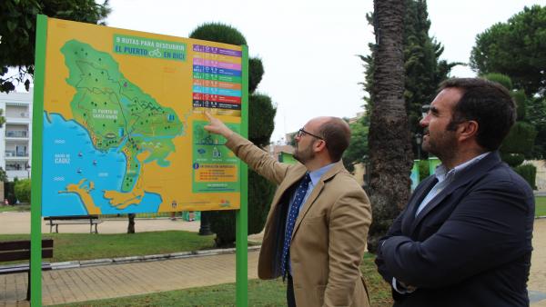 El alcalde de El Puerto de Santa María (Cádiz), Germán Beardo, acompañado del concejal de Medio Ambiente y Movilidad Sostenible, Millán Alegre El alcalde de El Puerto de Santa María (Cádiz), Germán Beardo, acompañado del concejal de Medio Ambiente y Movilidad Sostenible, Millán Alegre