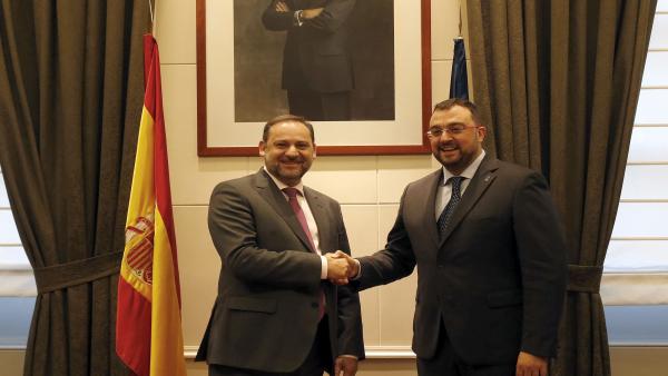 El ministro y el presidente del Principado. El ministro y el presidente del Principado.