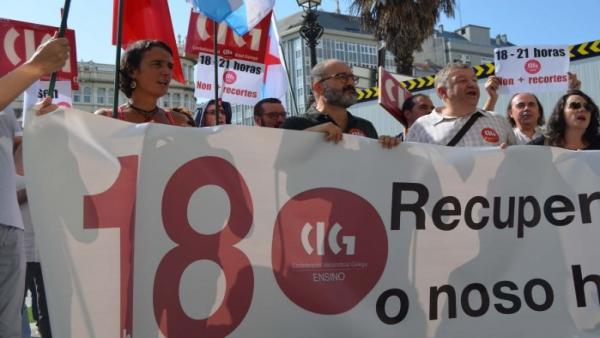 Protesta de la CIG este lunes Protesta de la CIG este lunes