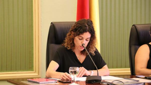 La consellera de Hacienda y Acción Exterior, Rosario Sánchez, durante su comparecencia. La consellera de Hacienda y Acción Exterior, Rosario Sánchez, durante su comparecencia.