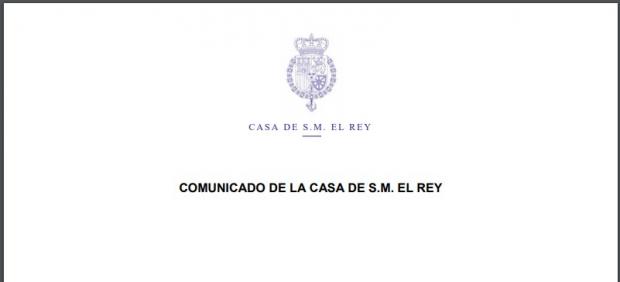Comunicado de Zarzuela