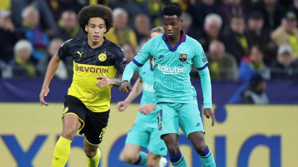 Ansu Fati ante el Borussia Dortmund Ansu Fati ante el Borussia Dortmund