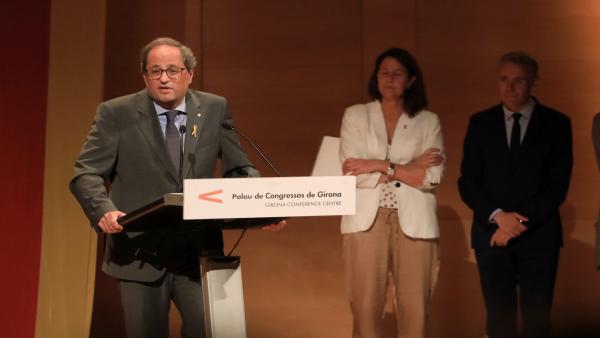 El presidente de la Generalitat, Quim Torra, en la entrega de premios El presidente de la Generalitat, Quim Torra, en la entrega de premios