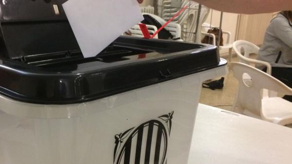 Urna de votació del referèndum de l'1-O. Urna de votació del referèndum de l'1-O.