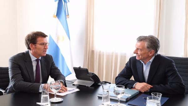 Reunión entre Alberto Núñez Feijóo y el presidente de Argentina, Mauricio Macri Reunión entre Alberto Núñez Feijóo y el presidente de Argentina, Mauricio Macri