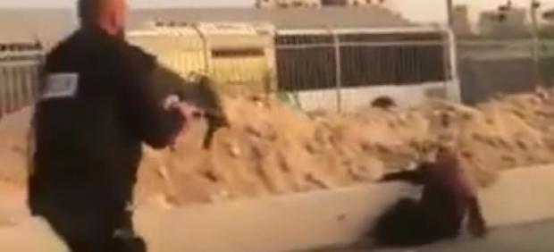 Disparo a una mujer palestina