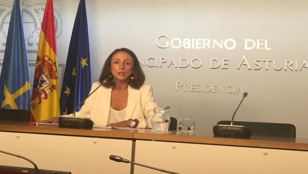 La portavoz del Gobierno del Principado, Melania Álvarez La portavoz del Gobierno del Principado, Melania Álvarez