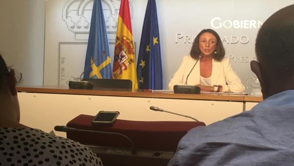 La portavoz del Gobierno del Principado, Melania Álvarez La portavoz del Gobierno del Principado, Melania Álvarez