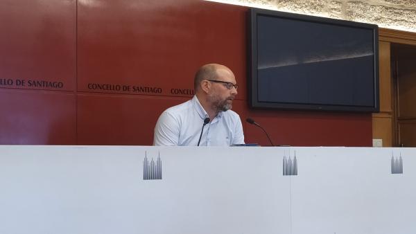 El portavoz municipal de Compostela Aberta, Martiño Noriega El portavoz municipal de Compostela Aberta, Martiño Noriega