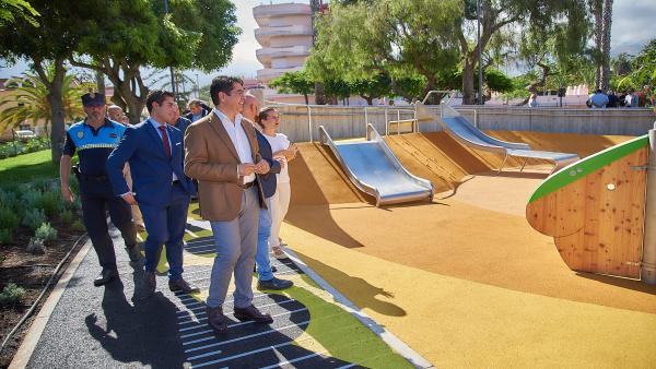 El presidente del Cabildo de Tenerife, Pedro Martín, en la inauguración del parque El Laurel El presidente del Cabildo de Tenerife, Pedro Martín, en la inauguración del parque El Laurel