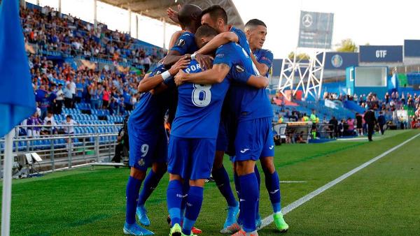 Los jugadores del Getafe Los jugadores del Getafe