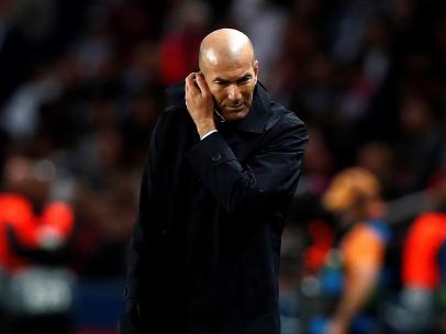 Zidane, cabizbajo
