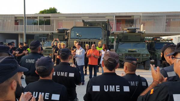 Despedida a la UME en Orihuela Despedida a la UME en Orihuela