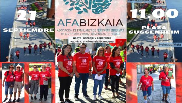 Cartel de la IX Marcha del Día Mundial del Alzhemer en Bilbao. Cartel de la IX Marcha del Día Mundial del Alzhemer en Bilbao.