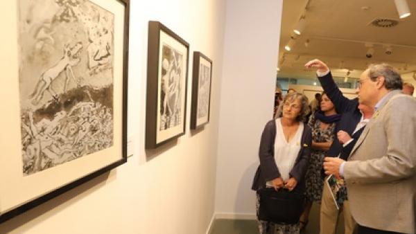 El presidente de la Generalitat, Quim Torra, en la inauguración de la exposición 'Llavors' El presidente de la Generalitat, Quim Torra, en la inauguración de la exposición 'Llavors'