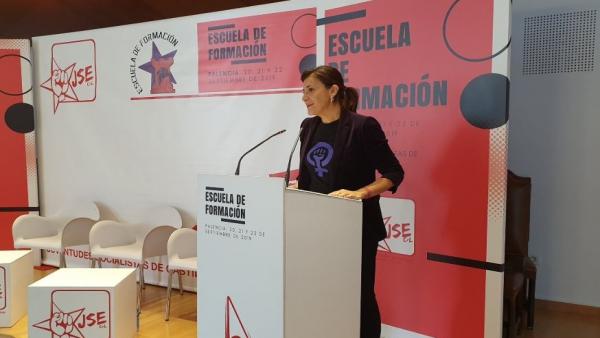 Ana Sánchez asiste a la inauguración de la Escuela de Formación de Otoño que celebra Juventudes Socialistas de Castilla y León durante este fin de semana en Palencia. Ana Sánchez asiste a la inauguración de la Escuela de Formación de Otoño que celebra Juventudes Socialistas de Castilla y León durante este fin de semana en Palencia.