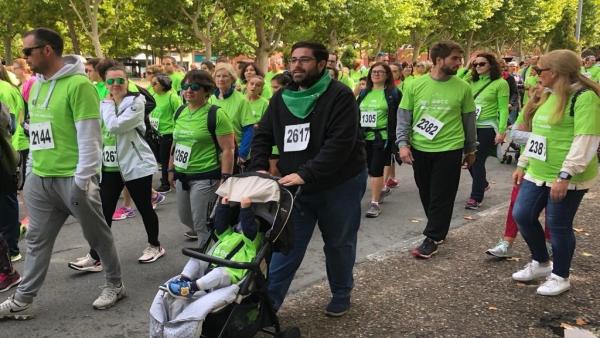 El alcalde de Ávila en la marcha contra el cáncer El alcalde de Ávila en la marcha contra el cáncer