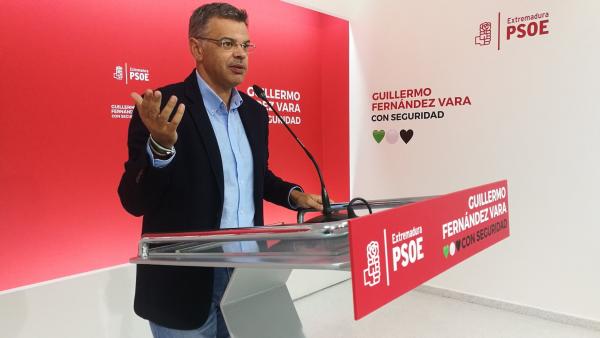Portavoz del PSOE extremeño, Juan Antonio González Portavoz del PSOE extremeño, Juan Antonio González