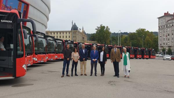 Presentación de los nuevos autobuses híbridos de Bilbobus Presentación de los nuevos autobuses híbridos de Bilbobus