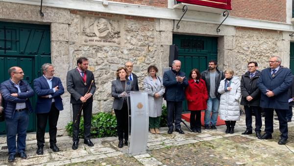 Acto de homenaje a Miguel de Cervantes en la Casa Museo de Valladolid Acto de homenaje a Miguel de Cervantes en la Casa Museo de Valladolid