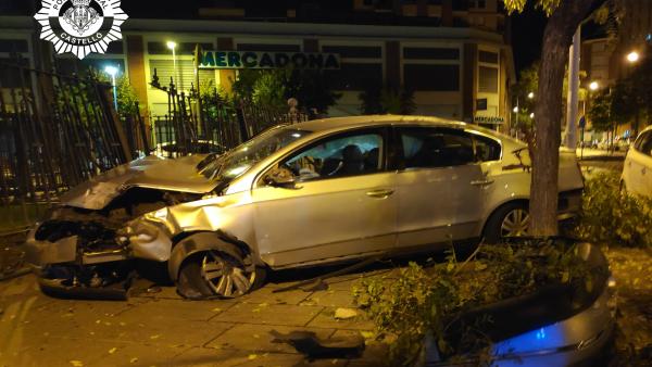 Vehiculo que ha sufrido el accidente Vehiculo que ha sufrido el accidente