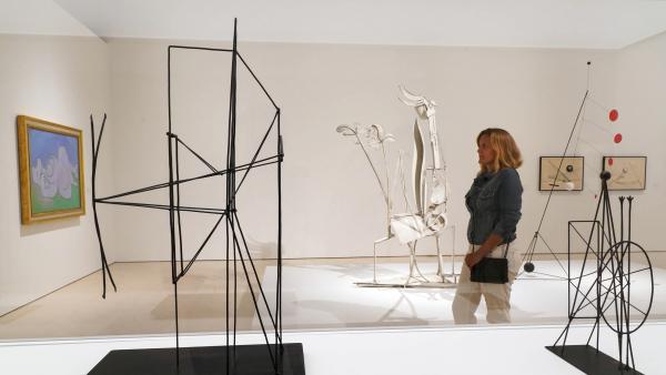 Fotografía de una de las zonas de la exposición Calder-Picasso en el Museo Picasso Málaga. © Museo Picasso Málaga 