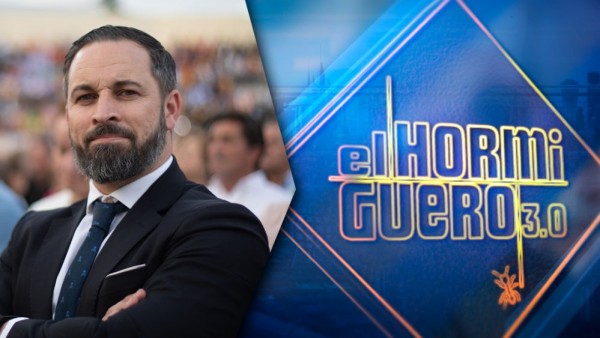 Santiago Abascal visitará 'El hormiguero' el 10 de octubre Santiago Abascal visitará 'El hormiguero' el 10 de octubre