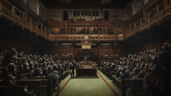 'Devolved Parliament', de Banksy 'Devolved Parliament', de Banksy