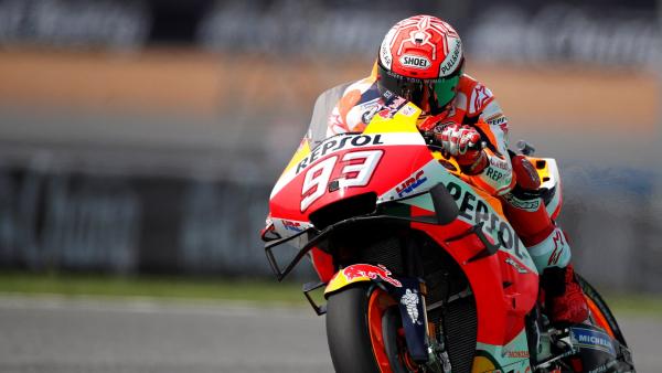 Marc Márquez, en los entrenamientos del GP de Tailandia Marc Márquez, en los entrenamientos del GP de Tailandia