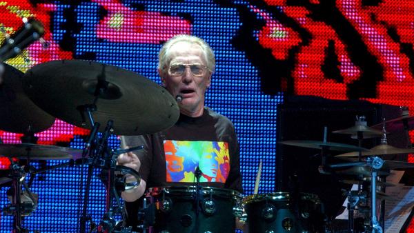El batera Ginger Baker, durante una reunión con Cream El batera Ginger Baker, durante una reunión con Cream