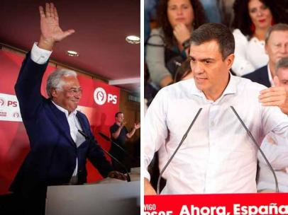 Antonio Costa y Pedro Sánchez.