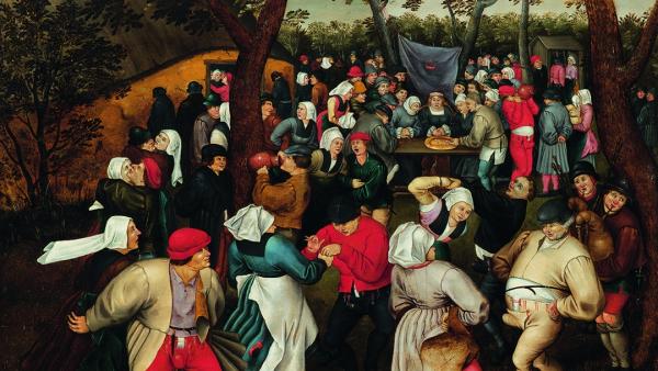 Baile nupcial al aire libre, Pieter Brueghel el joven (1610). Baile nupcial al aire libre, Pieter Brueghel el joven (1610).