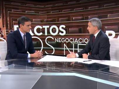 Sánchez, entrevistado por Vicente Vallés en A3