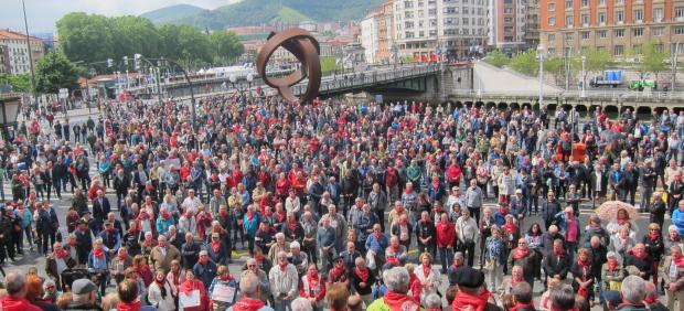 Pensionistas vascos en Bilbao 2019