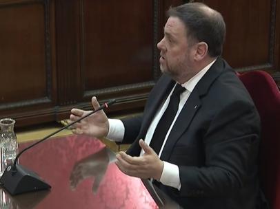 Interrogatorio a Oriol Junqueras en el juicio por el procés