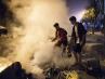 Extintores contra las barricadas