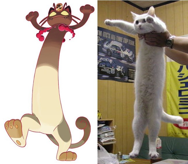 La forma Gigamax de Meowth parece estár basada en el meme 'Longcat'