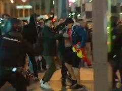 Manifestantes de ultraderecha