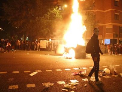 Disturbios en Barcelona